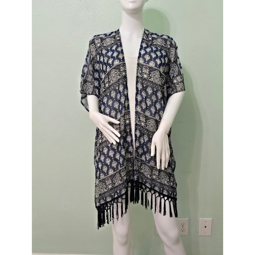Floral Boho Fairy Coquette Indie Whimsygoth VTG Cottagecore‎ Wrap Kimono 5X OSFM